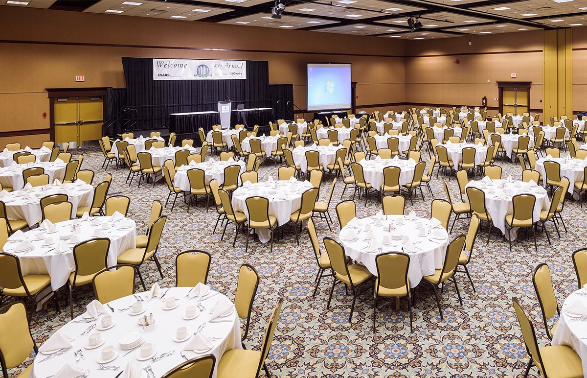 Penticton Trade and Convention Centre ballroom meeting set