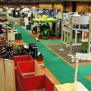 CHBA Home and Reno show exhibitor booths in ballrooms